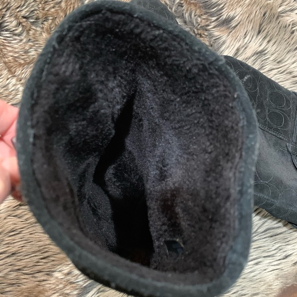 COACH Women's Thelma Signature Boot fur-lined Size 8.5 - Picture 11 of 13